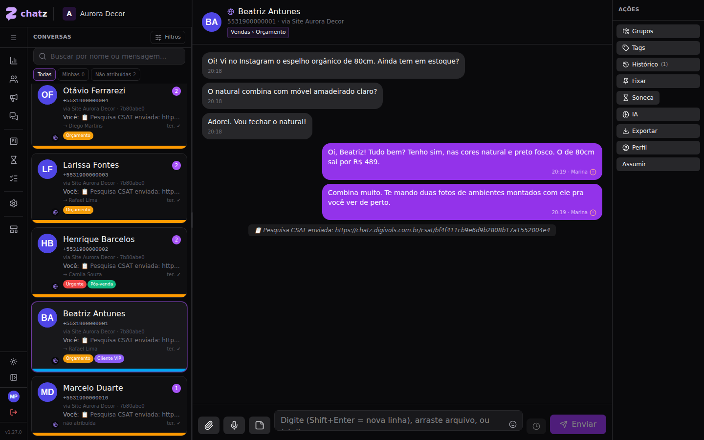 E-mail — Responder