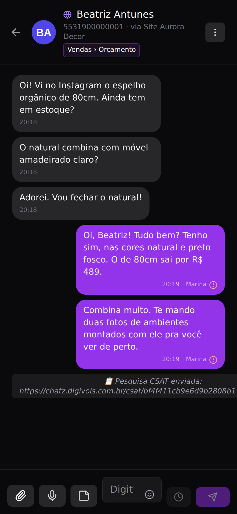 E-mail — Responder