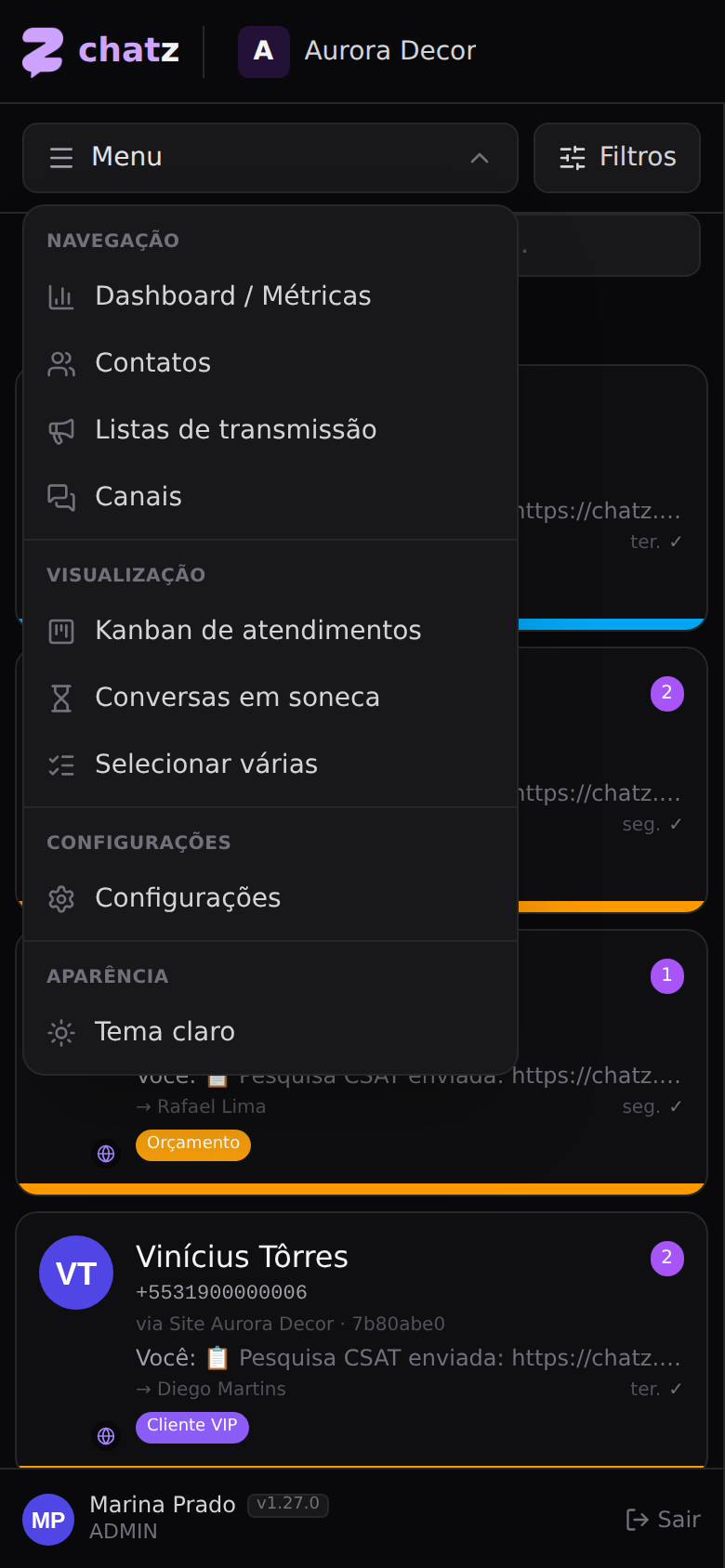 Primeiro acesso — Usar no celular